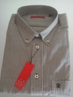 camisa carolina herrera gris raya diplomatica   talla xl 